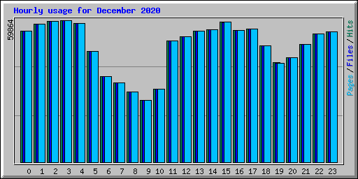 Hourly usage for December 2020
