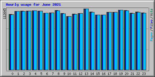 Hourly usage for June 2021