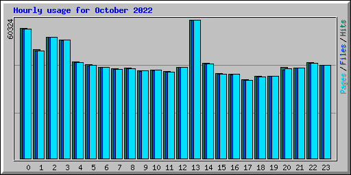 Hourly usage for October 2022