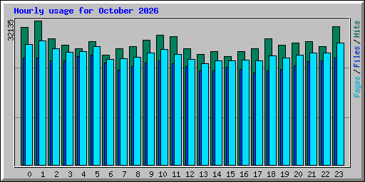 Hourly usage for October 2026
